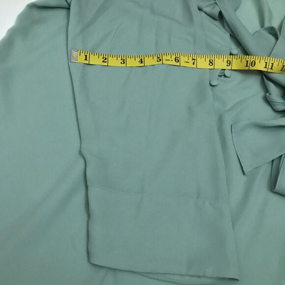 Eva Mendes Women’s Blouse Mint Green Color Size XL - Picture 7 of 11